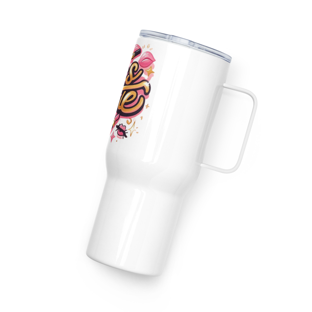 Awe mug with a handle