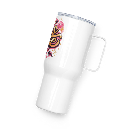 Awe mug with a handle