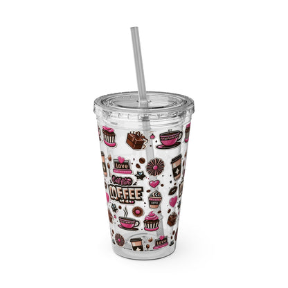 Sunsplash Tumbler with Straw, 16oz