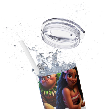 Moana Skinny Tumbler with Straw