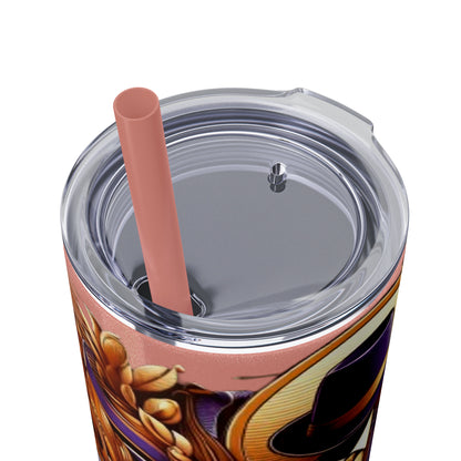 Boss Skinny Tumbler with Straw, 20oz