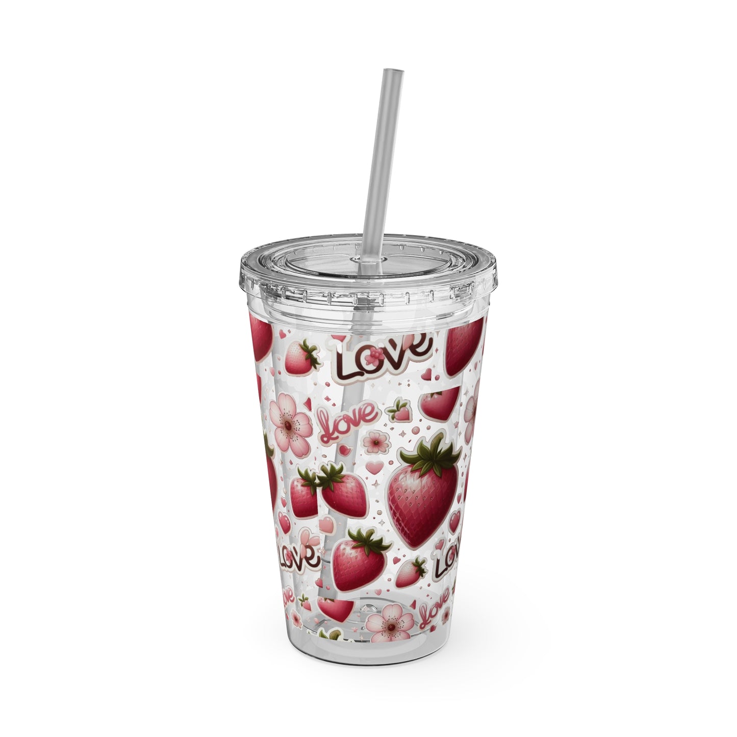 Sunsplash Tumbler with Straw, 16oz