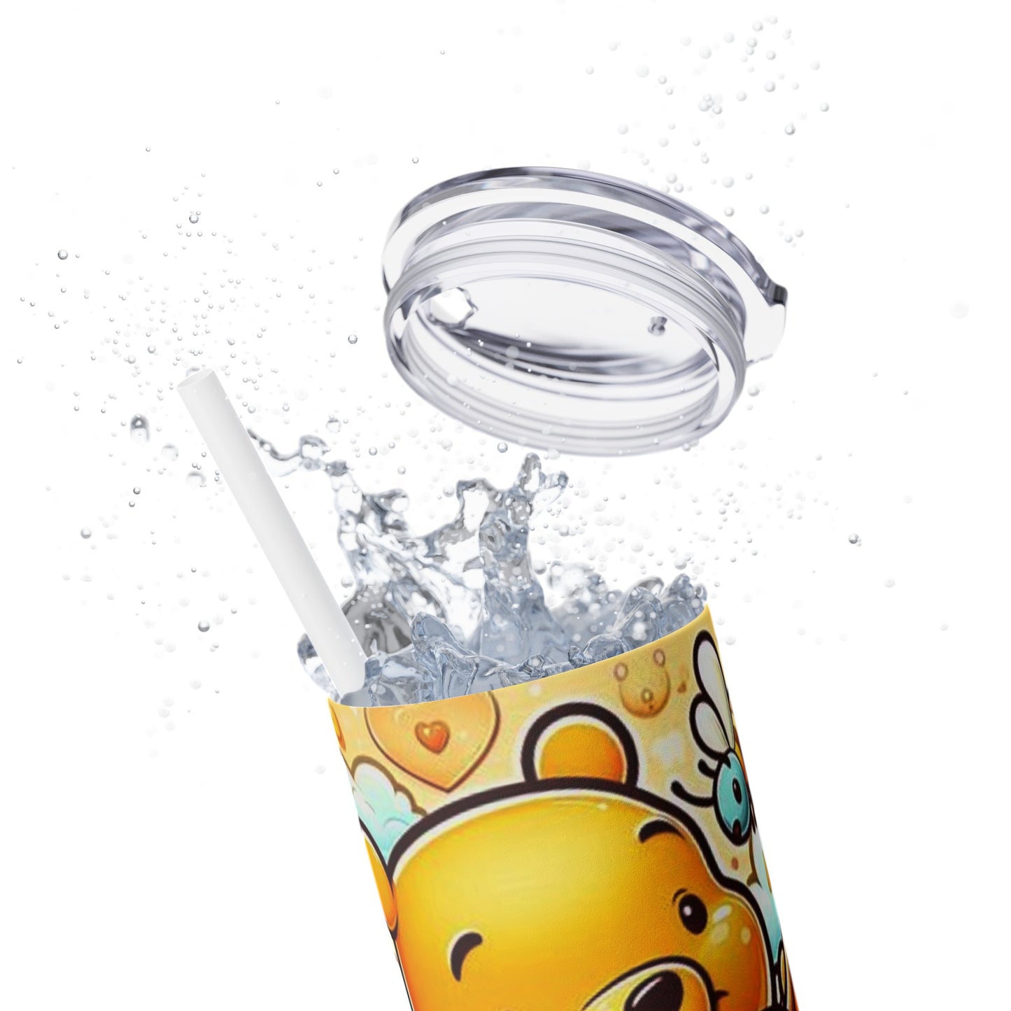 Winnie the Pooh  Skinny Tumbler with Straw, 20oz