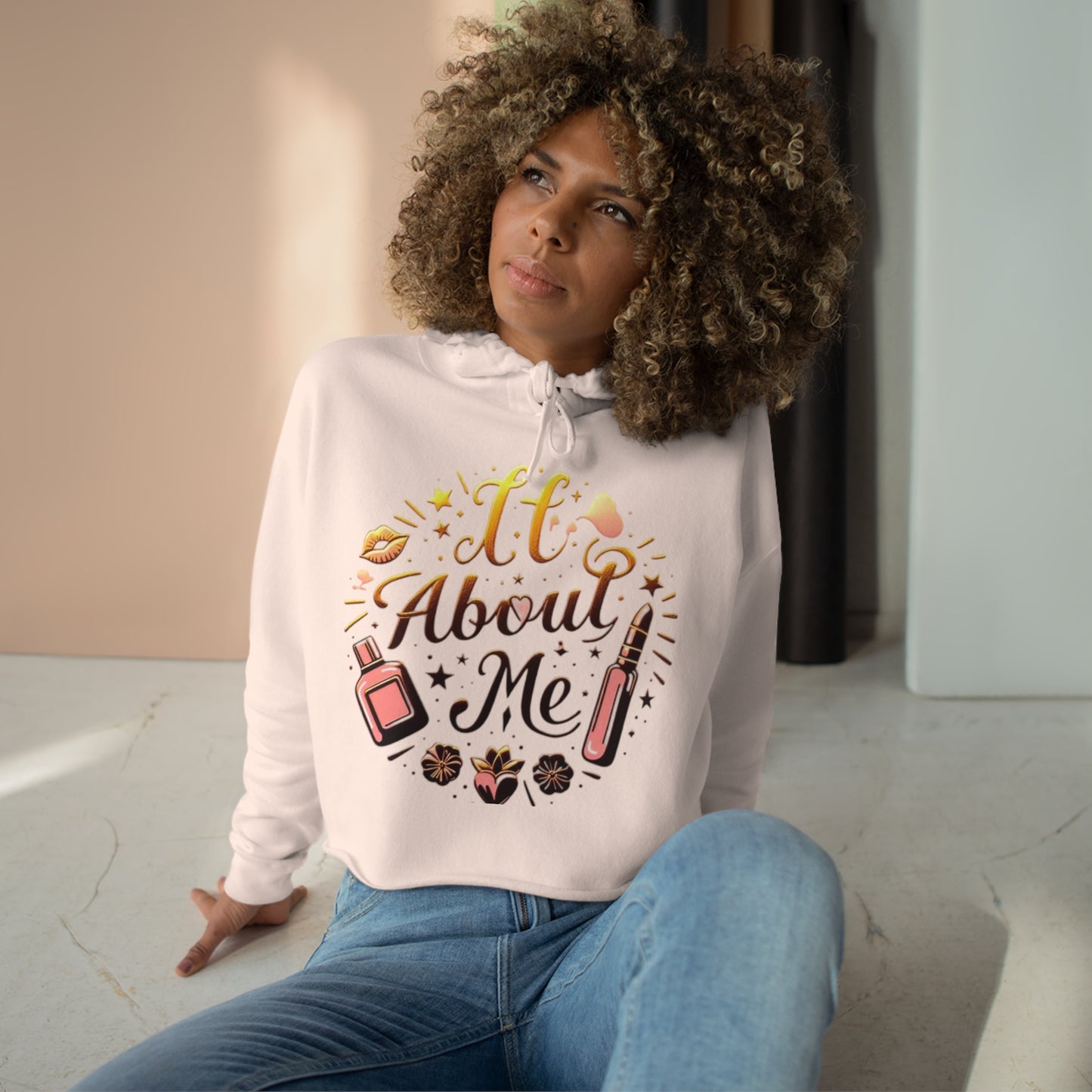 It All About Me Crop Hoodie