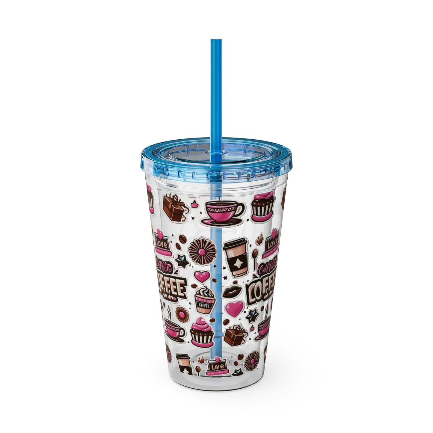 Sunsplash Tumbler with Straw, 16oz