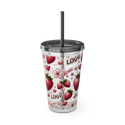 Sunsplash Tumbler with Straw, 16oz