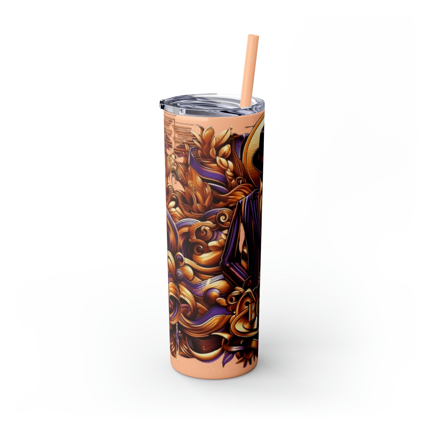 Boss Skinny Tumbler with Straw, 20oz