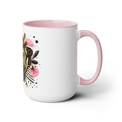 Two-Tone Coffee Mugs, 15oz