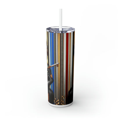 Diva Skinny Tumbler with Straw, 20oz