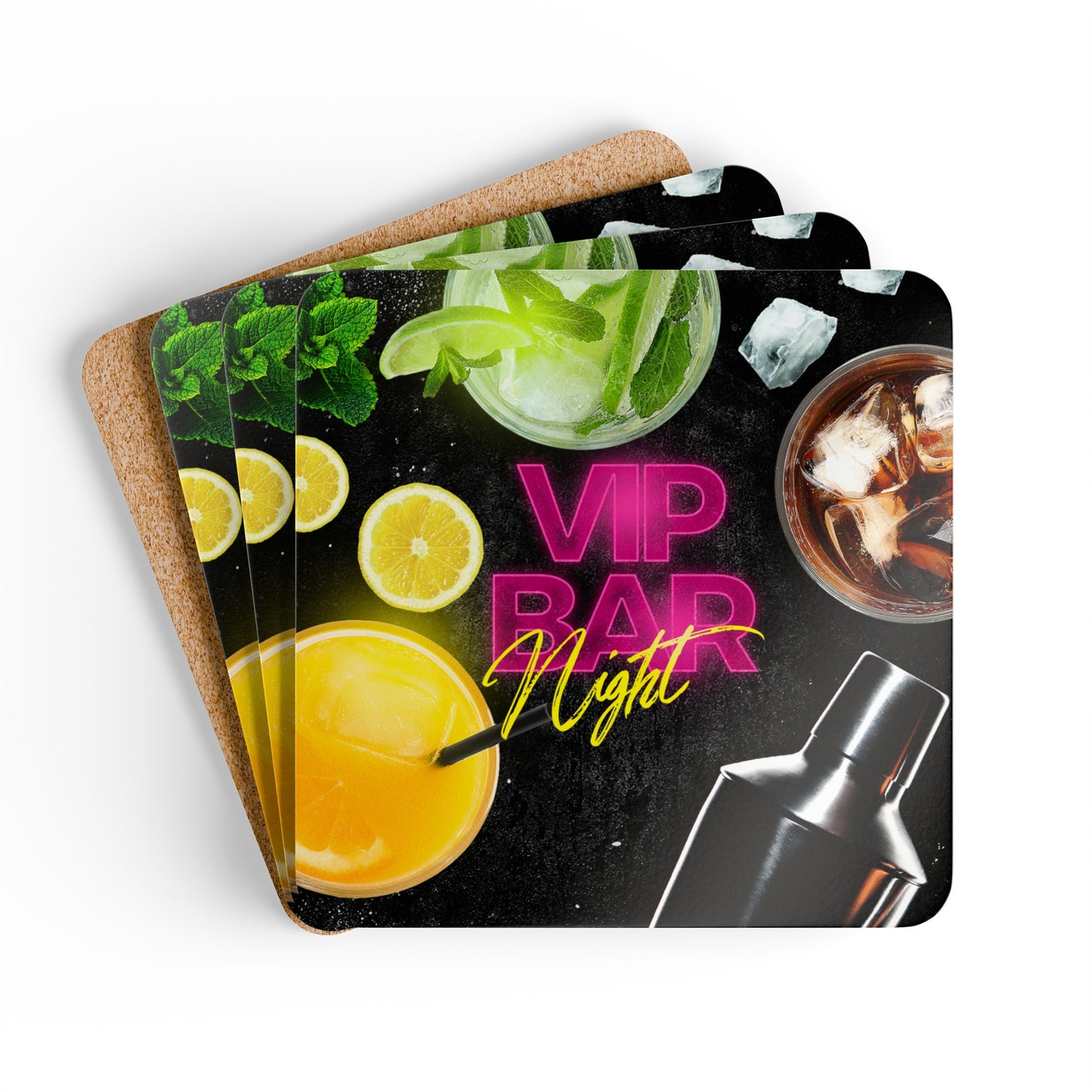 VIP Bar Night Coaster Set