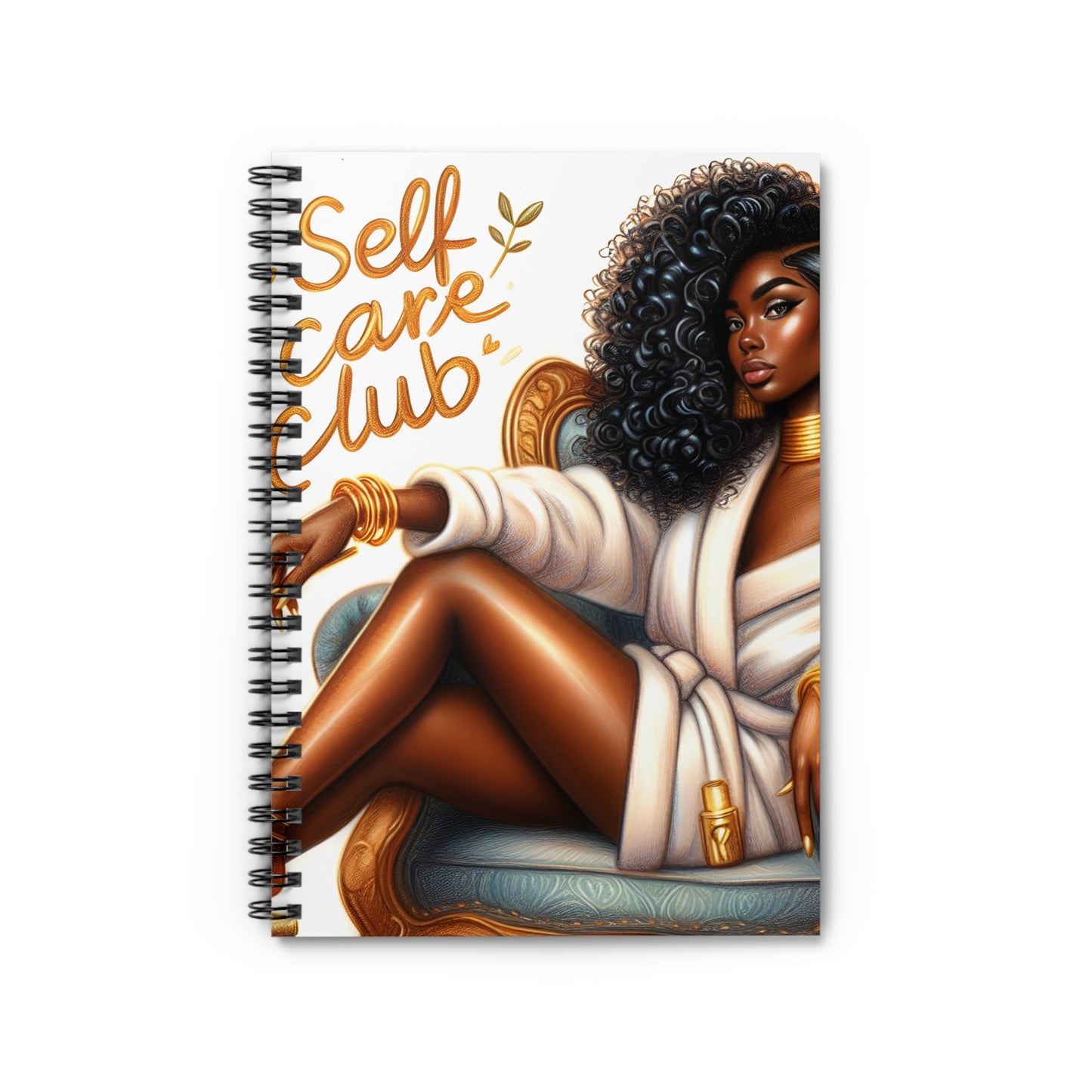 Self Care Club Spiral Notebook - Stylish & Inspiring Journal for Mindfulness and Organization