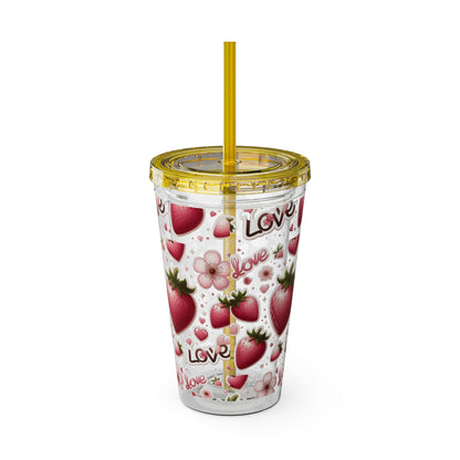 Sunsplash Tumbler with Straw, 16oz