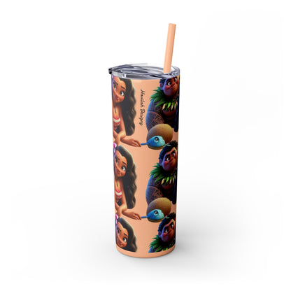 Moana Skinny Tumbler with Straw