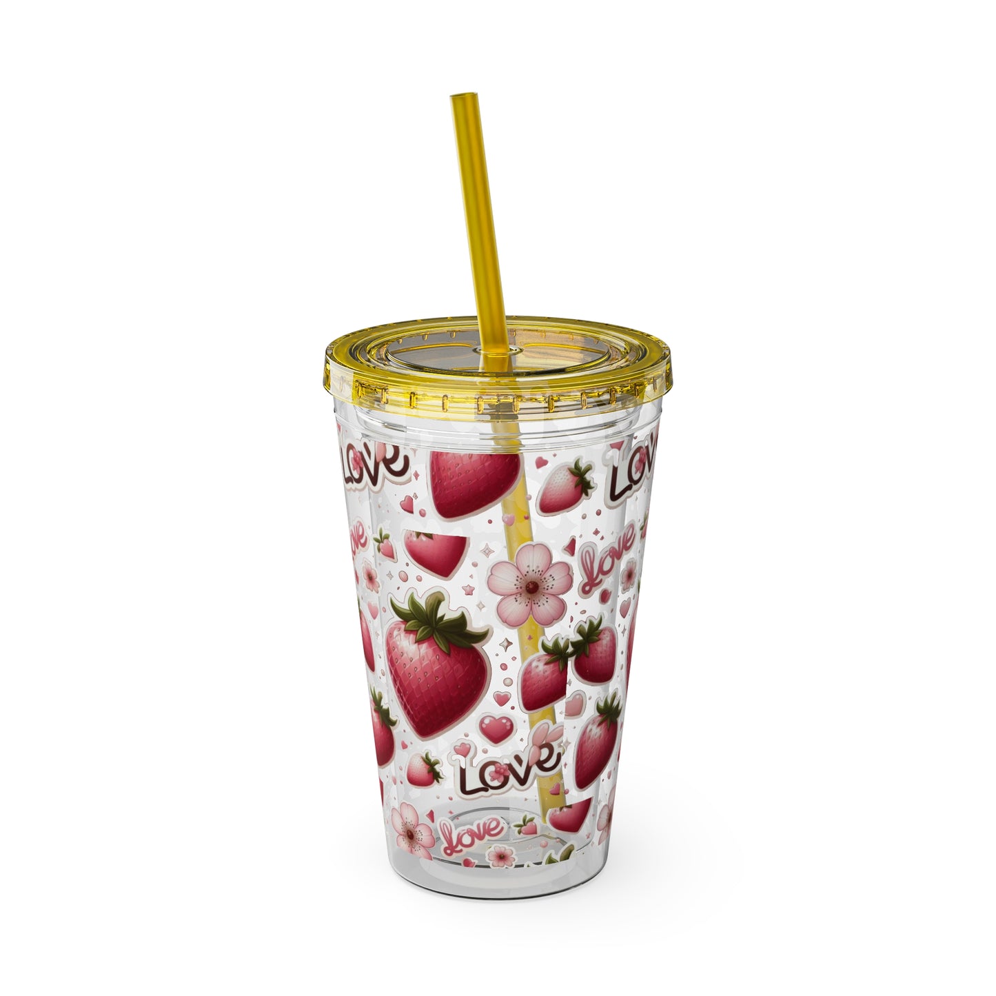 Sunsplash Tumbler with Straw, 16oz