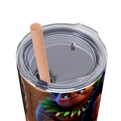 Moana Skinny Tumbler with Straw