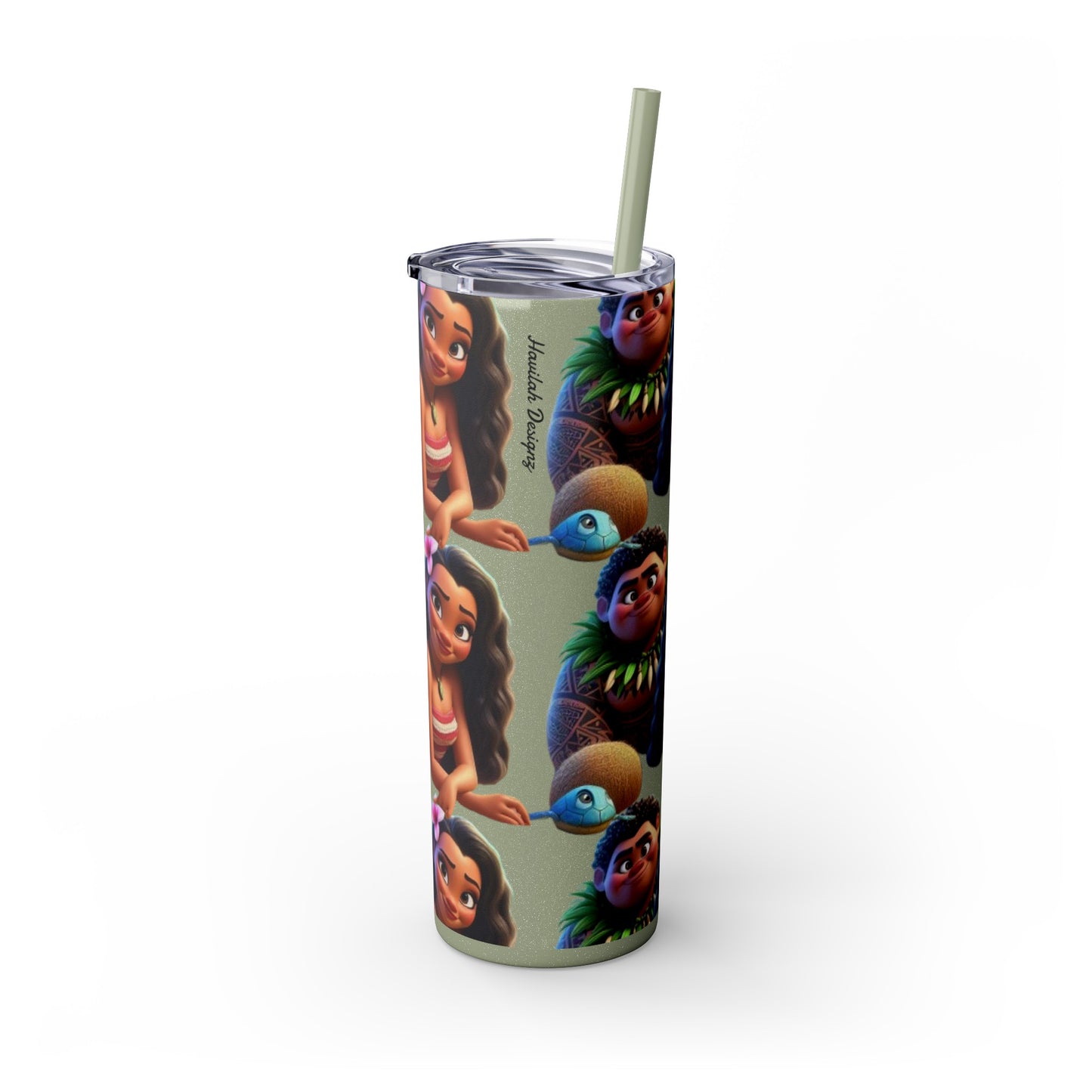 Moana Skinny Tumbler with Straw