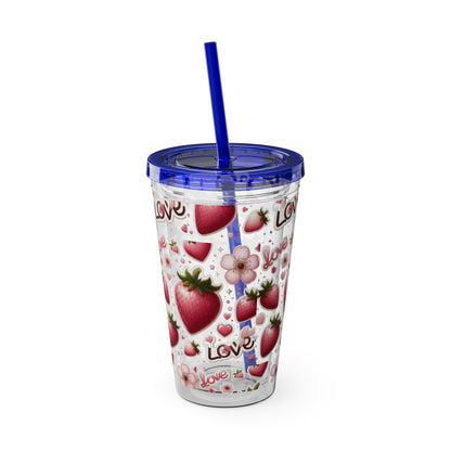 Sunsplash Tumbler with Straw, 16oz