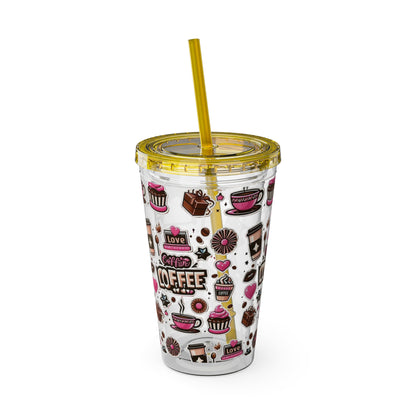 Sunsplash Tumbler with Straw, 16oz