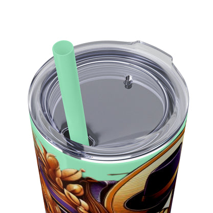 Boss Skinny Tumbler with Straw, 20oz