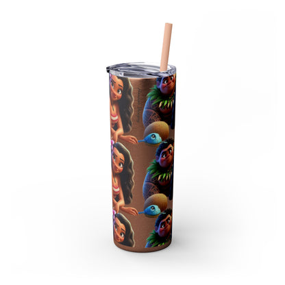 Moana Skinny Tumbler with Straw