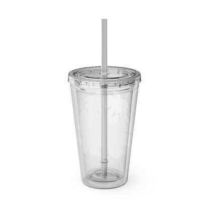 Summer Vibes Tumbler with Straw, 16oz