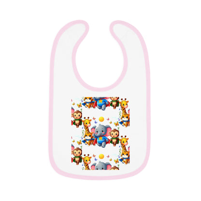 Baby Contrast Trim Jersey Bib