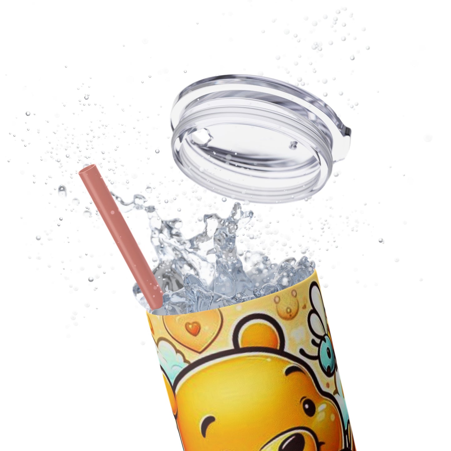 Winnie the Pooh  Skinny Tumbler with Straw, 20oz