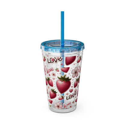 Sunsplash Tumbler with Straw, 16oz