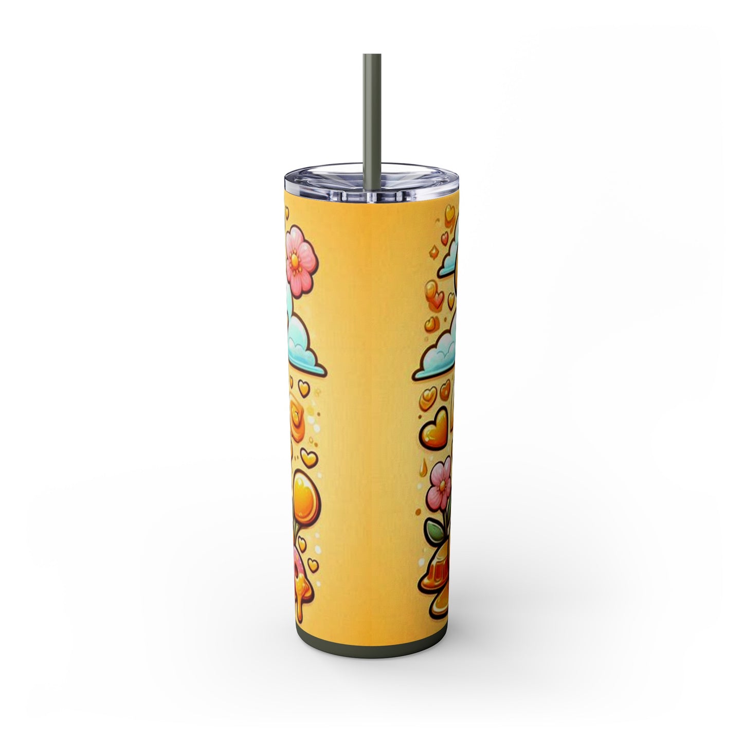 Winnie the Pooh  Skinny Tumbler with Straw, 20oz