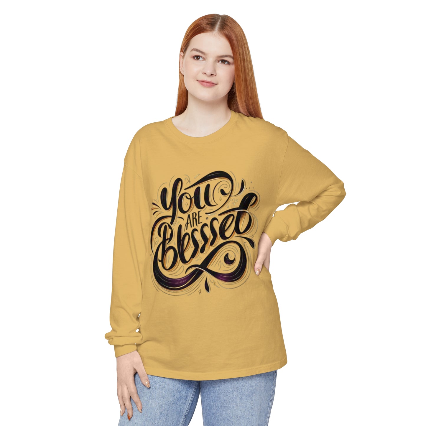 Unisex Garment-dyed Long Sleeve T-Shirt