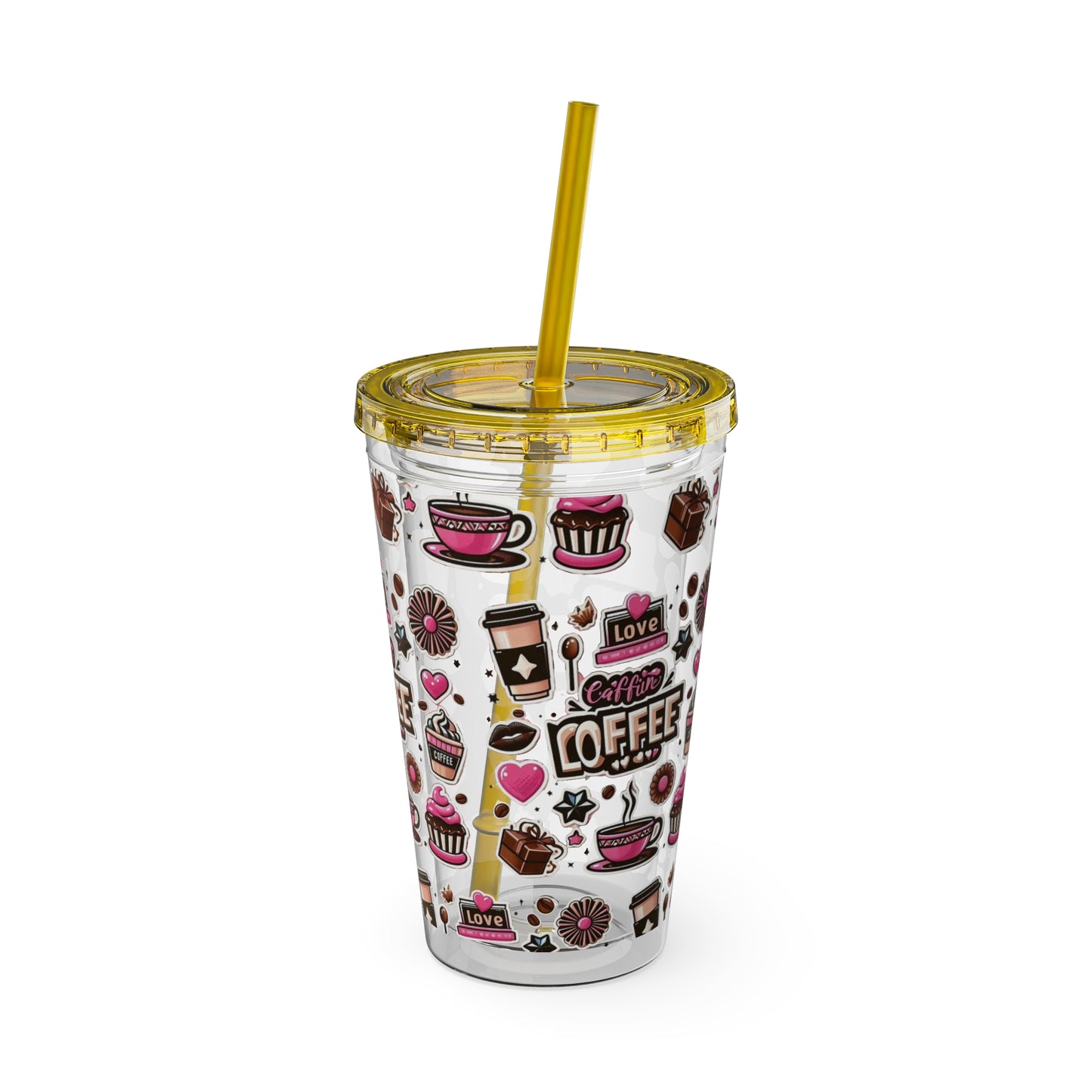 Sunsplash Tumbler with Straw, 16oz