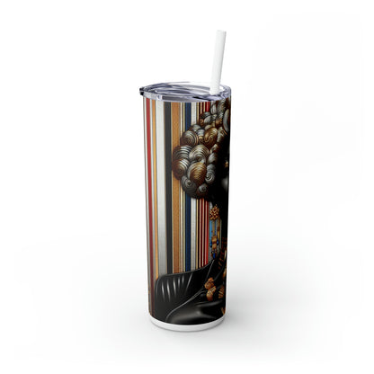 Diva Skinny Tumbler with Straw, 20oz