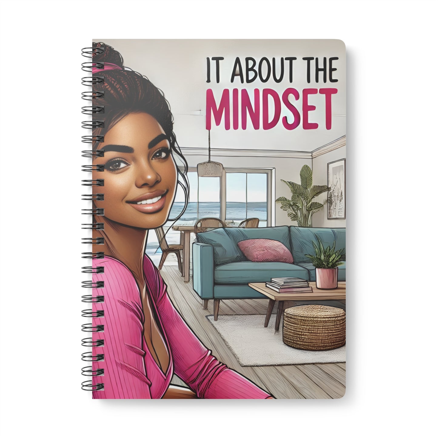 Mindset A5 Wirobound Softcover Notebook - Inspirational Journal for Personal Growth