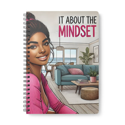 Mindset A5 Wirobound Softcover Notebook - Inspirational Journal for Personal Growth