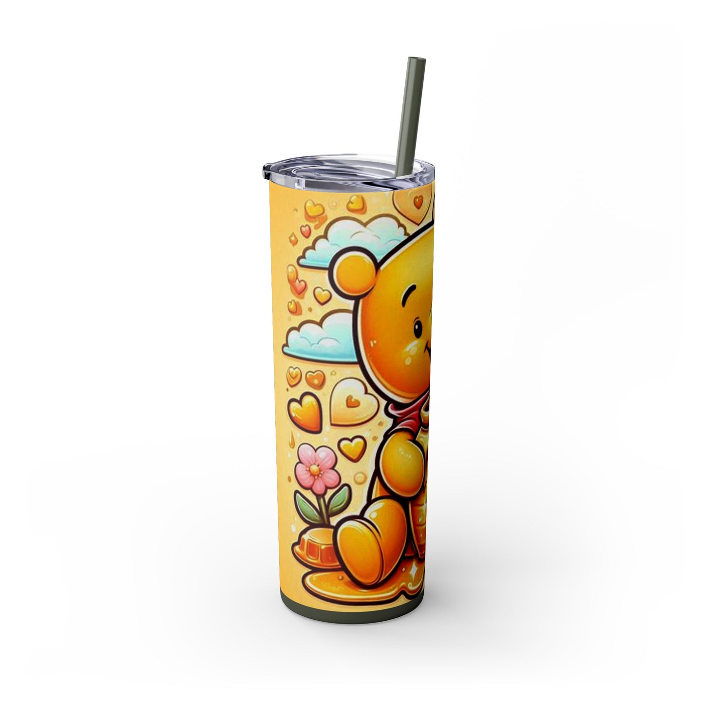 Winnie the Pooh  Skinny Tumbler with Straw, 20oz