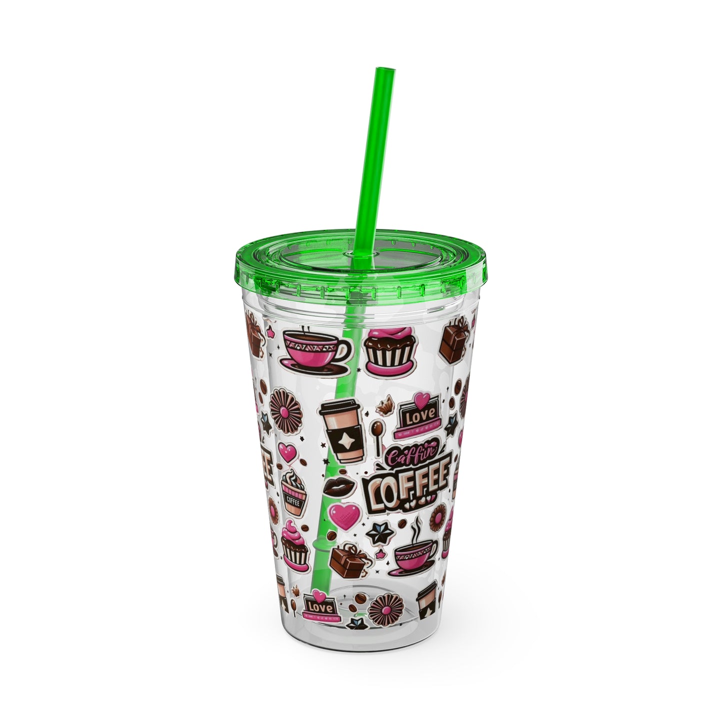 Sunsplash Tumbler with Straw, 16oz