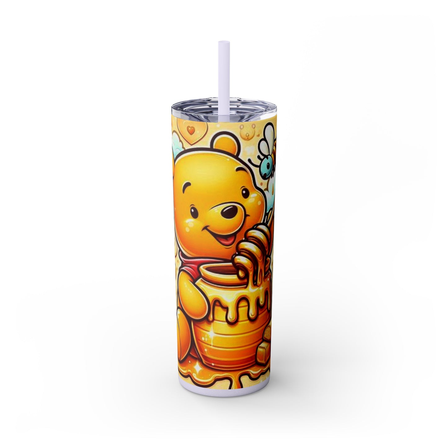 Winnie the Pooh  Skinny Tumbler with Straw, 20oz