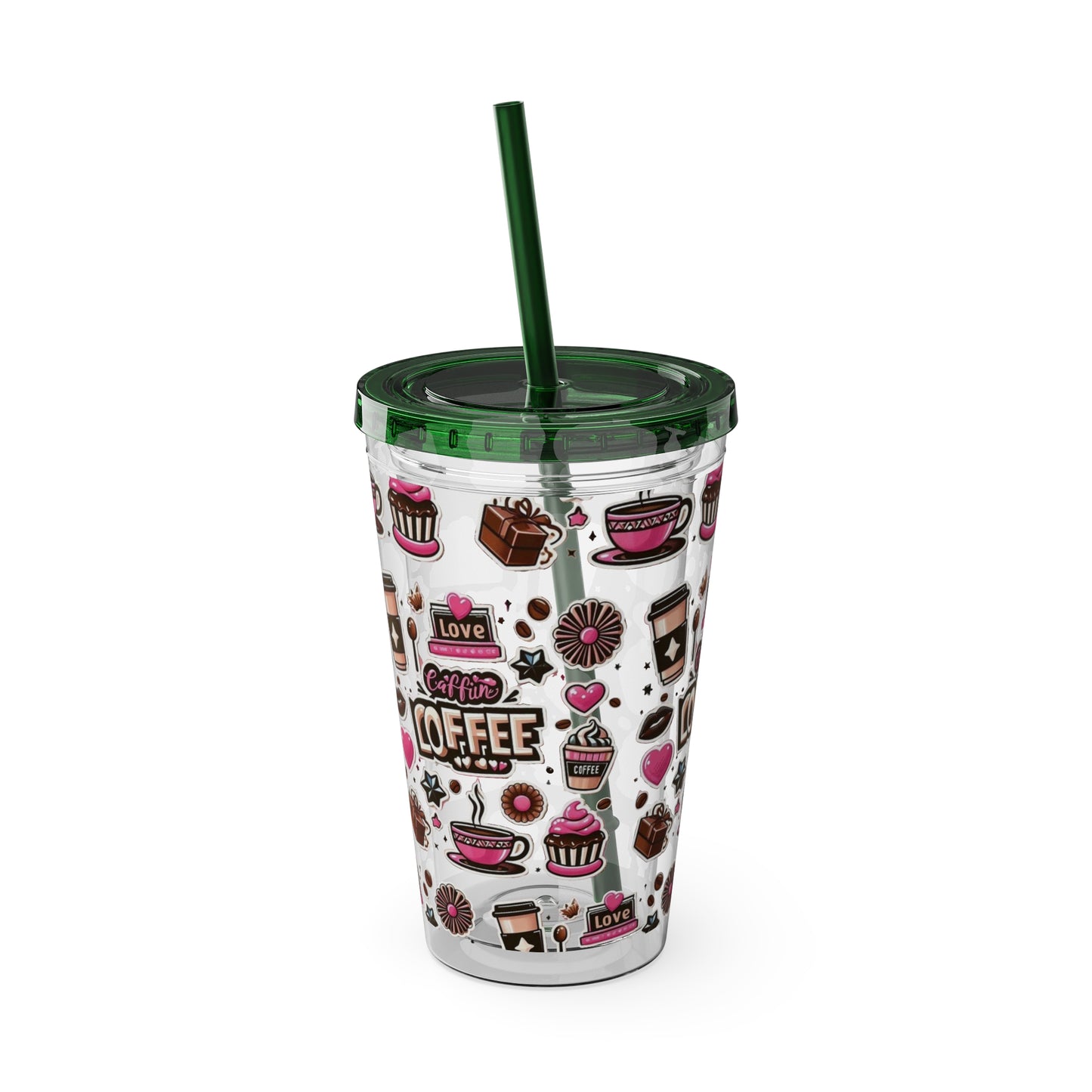 Sunsplash Tumbler with Straw, 16oz