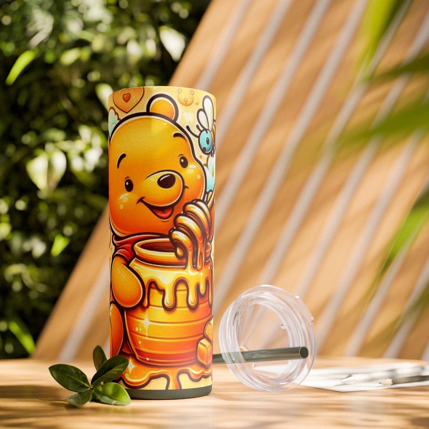 Winnie the Pooh  Skinny Tumbler with Straw, 20oz