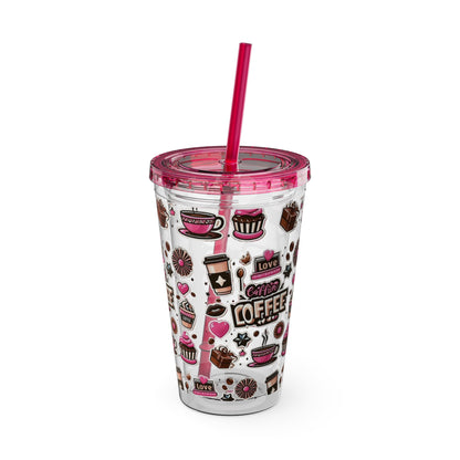 Sunsplash Tumbler with Straw, 16oz