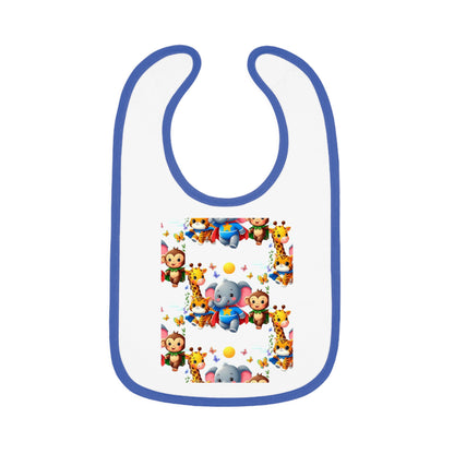 Baby Contrast Trim Jersey Bib