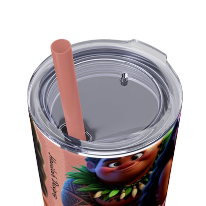 Moana Skinny Tumbler with Straw