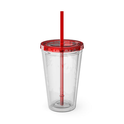 Summer Vibes Tumbler with Straw, 16oz