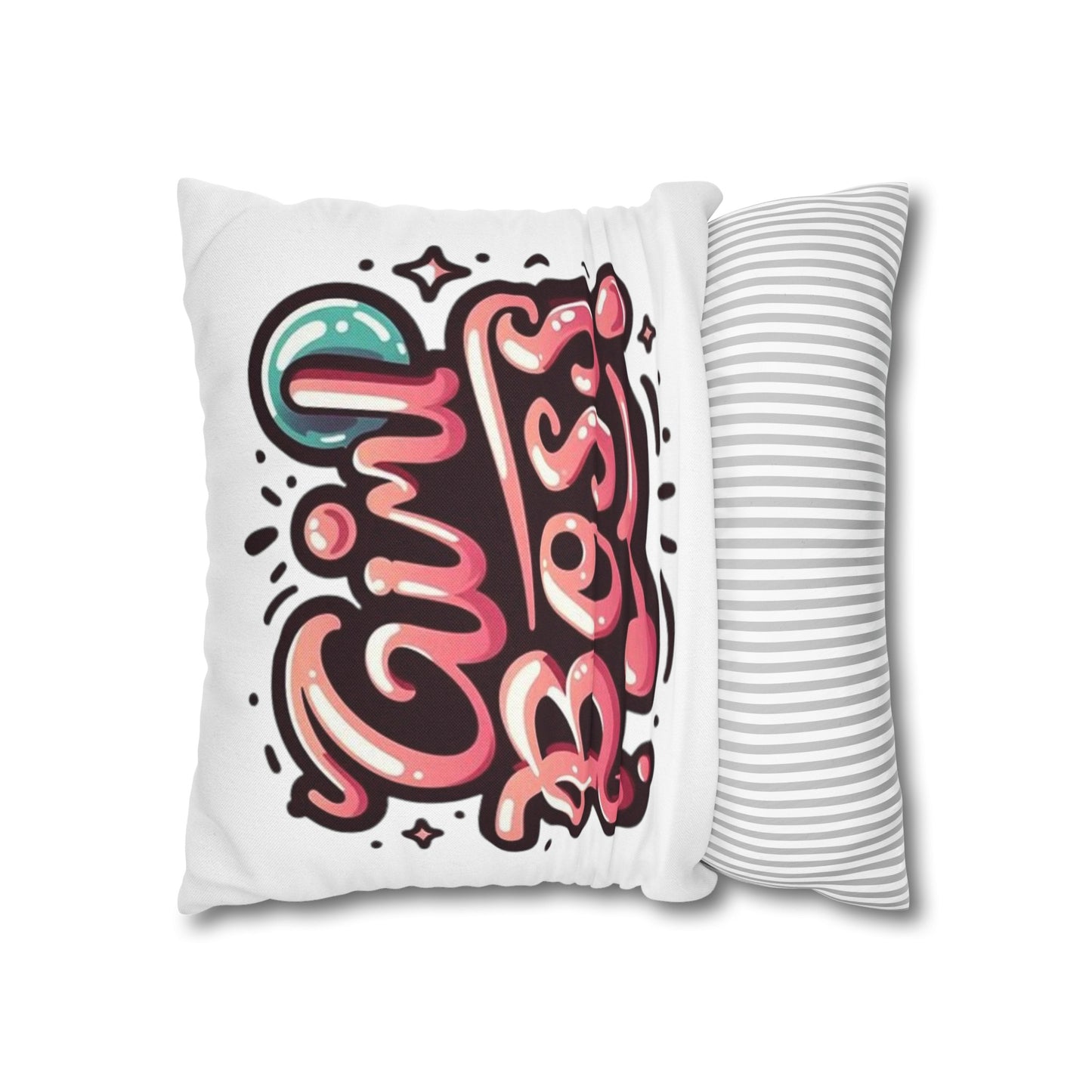 Spun Polyester Square Pillowcase