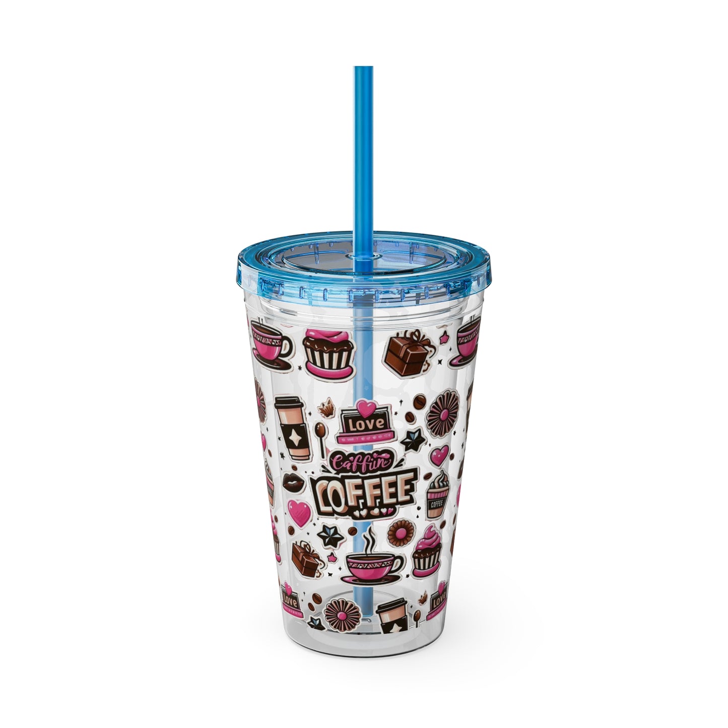 Sunsplash Tumbler with Straw, 16oz