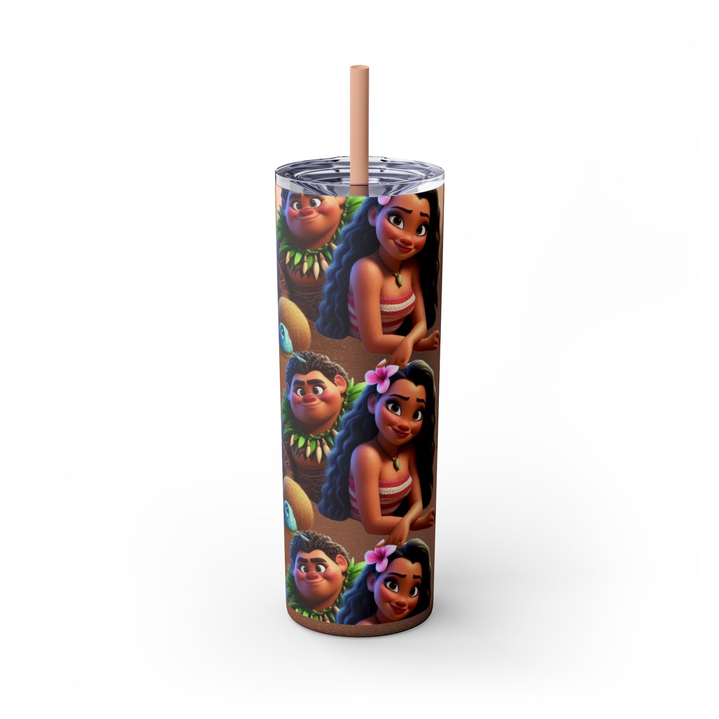 Moana Skinny Tumbler with Straw