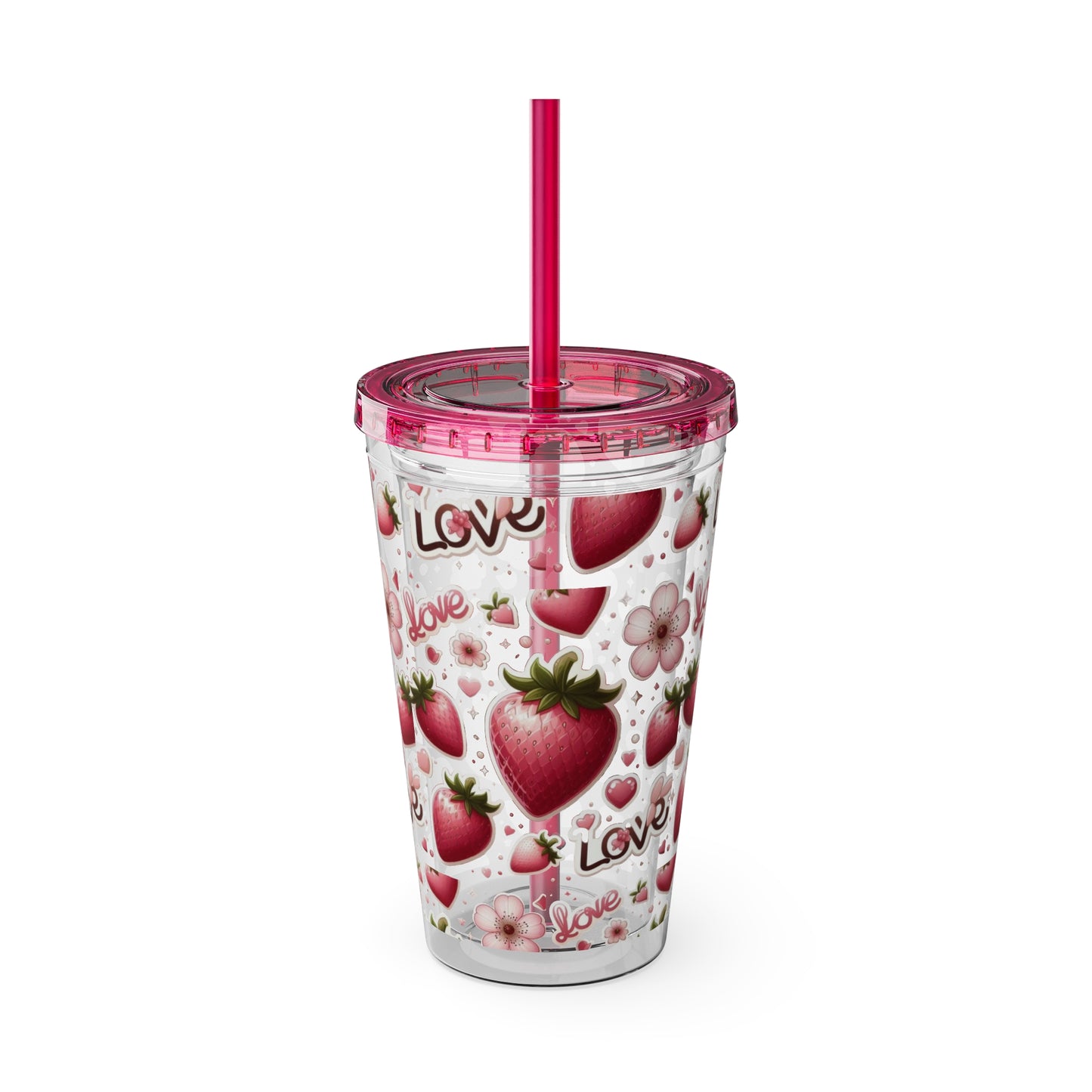 Sunsplash Tumbler with Straw, 16oz