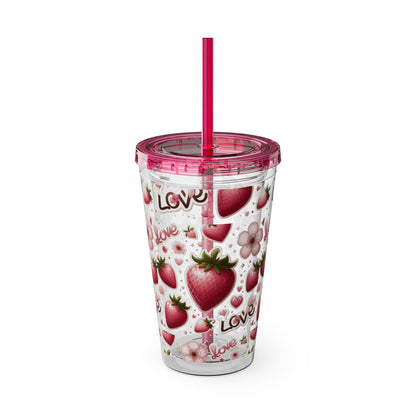 Sunsplash Tumbler with Straw, 16oz