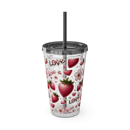 Sunsplash Tumbler with Straw, 16oz