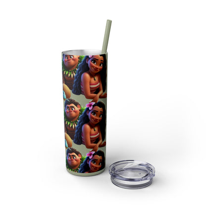 Moana Skinny Tumbler with Straw